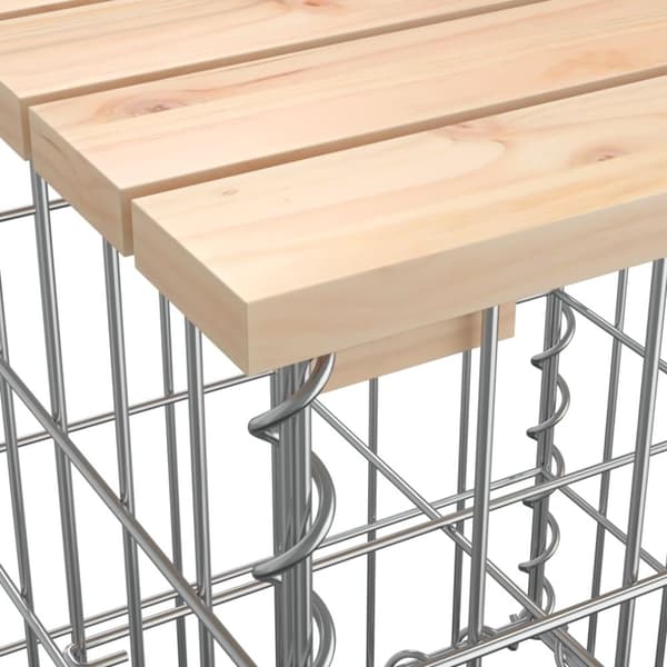 vidaXL Puutarhapenkki kivikori tyyli 184x71x65,5 cm täysi mänty -  Puutarhapenkit