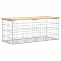 Pikkukuva 6 / 9: vidaXL Puutarhapenkki kivikori tyyli 103x44x42 cm täysi mänty -  Puutarhapenkit