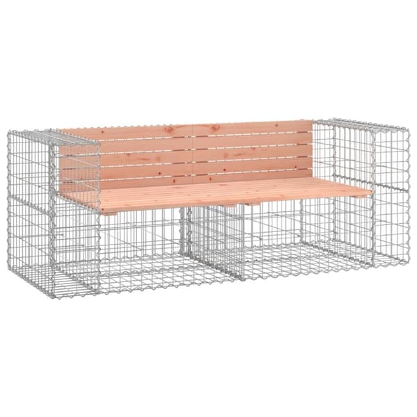 vidaXL Puutarhapenkki kivikori tyyli 184x71x65,5 cm täysi douglaskuusi -  Puutarhapenkit