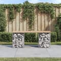 Miniatyrbild 1 av 9: vidaXL Trädgårdsbänk gabion-design 103x31x42 cm massiv furu -  Trädgårdsbänkar