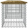 Miniatyrbillede 5 af 9: vidaXL havebænk med gabiondesign 203x44x42 cm imprægneret fyrretræ -  Havebænke