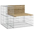 Pikkukuva 4 / 8: vidaXL Puutarhapenkki kivikori tyyli 184x71x65,5 cm kyllästetty mänty -  Puutarhapenkit