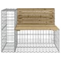 Pikkukuva 5 / 8: vidaXL Puutarhapenkki kivikori tyyli 184x71x65,5 cm kyllästetty mänty -  Puutarhapenkit