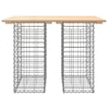 Miniatyrbillede 6 af 9: vidaXL havebænk med gabiondesign 100x70x72 cm massivt fyrretræ -  Havebænke