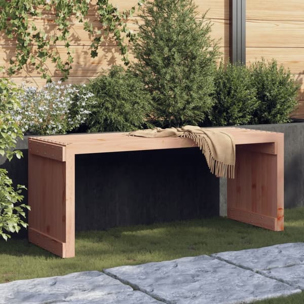 vidaXL Trädgårdsbänk 82,5x35x45 cm massivt douglasträ -  Trädgårdsbänkar
