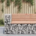 Miniatyrbild 1 av 9: vidaXL Trädgårdsbänk gabion-design 92x71x65,5 cm massivt douglasträ -  Trädgårdsbänkar