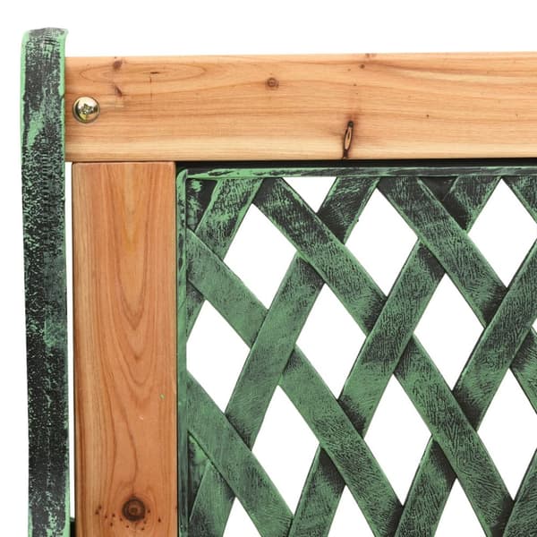 The Living Store havebænk 122 cm støbejern og massivt grantræ -  Havebænke