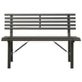 Pikkukuva 4 / 8: The Living Store Puutarhapenkki 110 cm teräs musta -  Puutarhapenkit
