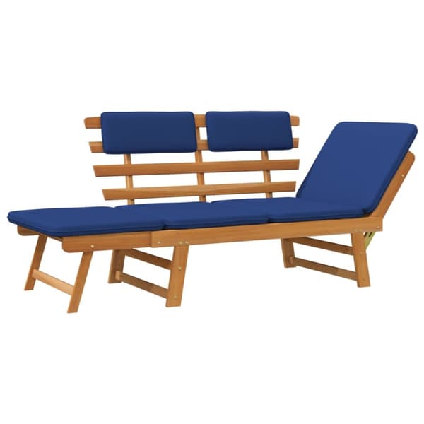 The Living Store Puutarhapenkki tyynyillä 2-in-1 190 cm täysi akasiapuu -  Puutarhapenkit