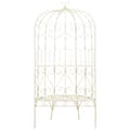 Pikkukuva 3 / 7: The Living Store Puutarhapenkki 95 cm rauta antiikinvalkoinen -  Puutarhapenkit
