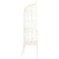 Pikkukuva 4 / 7: The Living Store Puutarhapenkki 95 cm rauta antiikinvalkoinen -  Puutarhapenkit