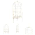 Pikkukuva 1 / 7: The Living Store Puutarhapenkki 95 cm rauta antiikinvalkoinen -  Puutarhapenkit