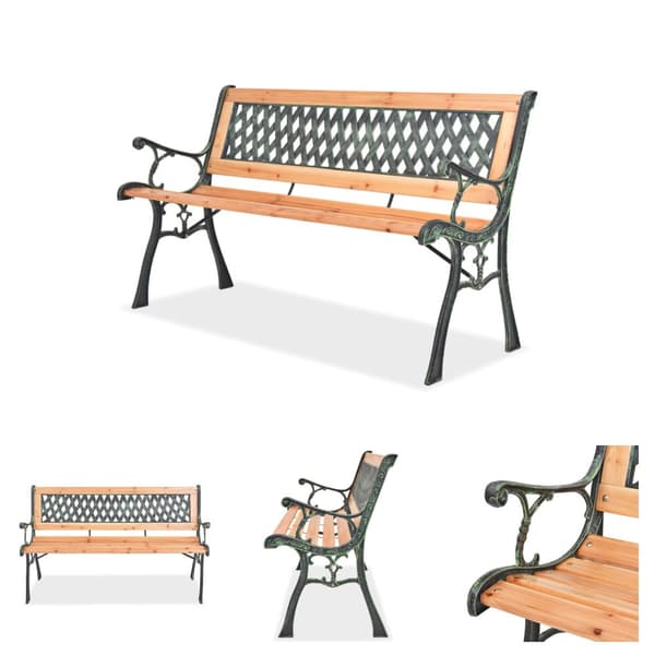 The Living Store havebænk 122 cm træ -  Havebænke