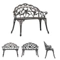 Pikkukuva 1 / 8: The Living Store Bistropenkki 100 cm pronssi valualumiini -  Puutarhapenkit