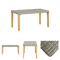Miniatyrbillede 1 af 7: The Living Store havebænk 120 cm polyrattan og massivt akacietræ grå -  Havebænke