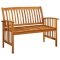 Pikkukuva 5 / 9: The Living Store Puutarhapenkki tyynyllä 119 cm täysi akasiapuu -  Puutarhapenkit
