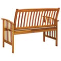 Pikkukuva 6 / 9: The Living Store Puutarhapenkki tyynyllä 119 cm täysi akasiapuu -  Puutarhapenkit