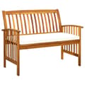 Pikkukuva 2 / 9: The Living Store Puutarhapenkki tyynyllä 119 cm täysi akasiapuu -  Puutarhapenkit
