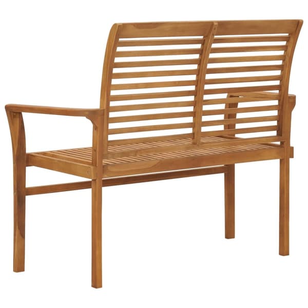 The Living Store Puutarhapenkki 112 cm täysi tiikki -  Puutarhapenkit
