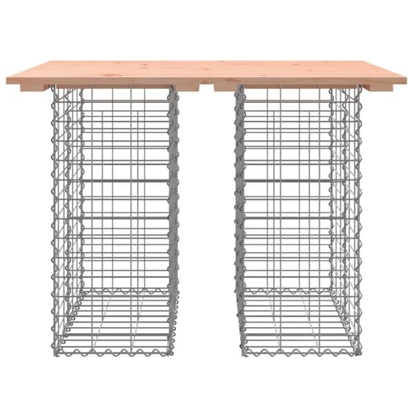 The Living Store Trädgårdsbänk gabion-design 100x70x72 cm massivt douglasträ -  Trädgårdsbänkar