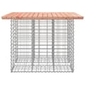 Miniatyrbillede 5 af 9: The Living Store havebænk med gabiondesign 100x102x72 cm massivt douglasgran -  Havebænke