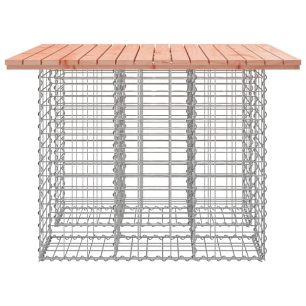 The Living Store havebænk med gabiondesign 100x102x72 cm massivt douglasgran -  Havebænke