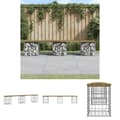Miniatyrbild 1 av 9: The Living Store Trädgårdsbänk gabion-design 203x31x42 cm tryckimpregnerad furu -  Trädgårdsbänkar