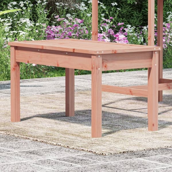 The Living Store Trädgårdsbänk 80x44x45 cm massivt douglasträ -  Trädgårdsbänkar