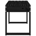 Miniatyrbillede 5 af 9: The Living Store havebænk 80x38x45 cm massivt fyrretræ sort -  Havebænke