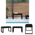 Miniatyrbillede 1 af 9: The Living Store havebænk 80x38x45 cm massivt fyrretræ sort -  Havebænke
