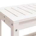 Miniatyrbillede 8 af 10: The Living Store havebænk 108x35x45 cm massivt fyrretræ hvid -  Havebænke