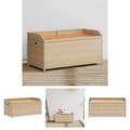 Pikkukuva 1 / 11: The Living Store Säilytyspenkki beige 100x50x52 cm polyrottinki ja akasiapuu -  Puutarhapenkit
