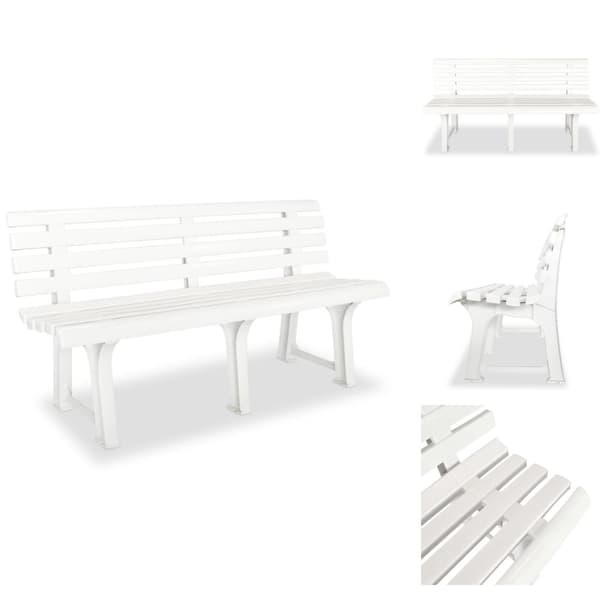 Havebænke - Living havebænk 145,5 cm plastik hvid