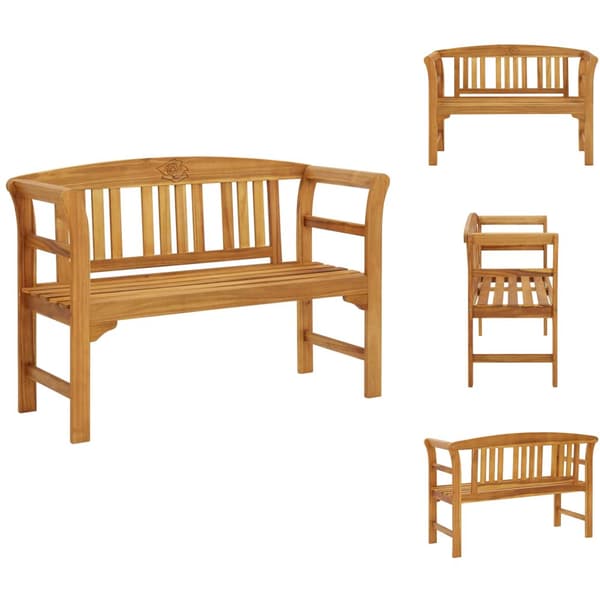 Trädgårdsbänkar - Living Trädgårdsbänk 114 cm massivt akaciaträ