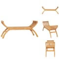 Miniatyrbillede 1 af 7: Havebænke - Living havebænk 126 cm massivt teaktræ