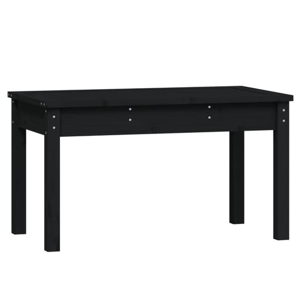 Havebænke - Living havebænk 80x44x45 cm massivt fyrretræ sort