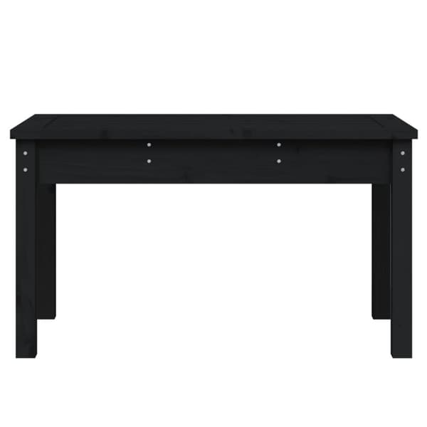 Havebænke - Living havebænk 80x44x45 cm massivt fyrretræ sort