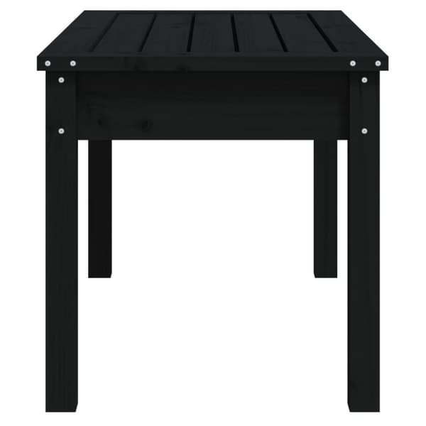 Havebænke - Living havebænk 80x44x45 cm massivt fyrretræ sort