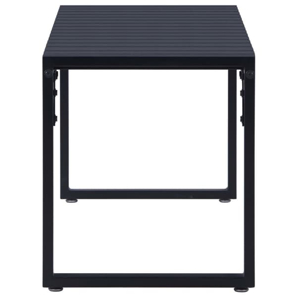 Trädgårdsbänkar - Living Trädgårdsbänk 120,5 cm PS-skiva svart