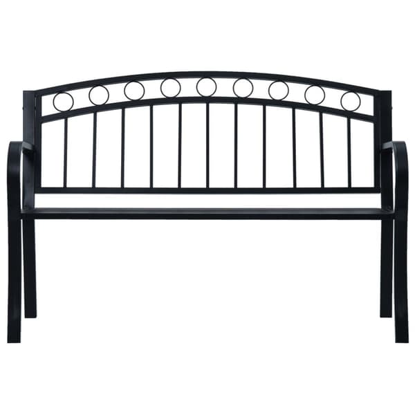 Trädgårdsbänkar - Living Trädgårdsbänk 125 cm svart stål