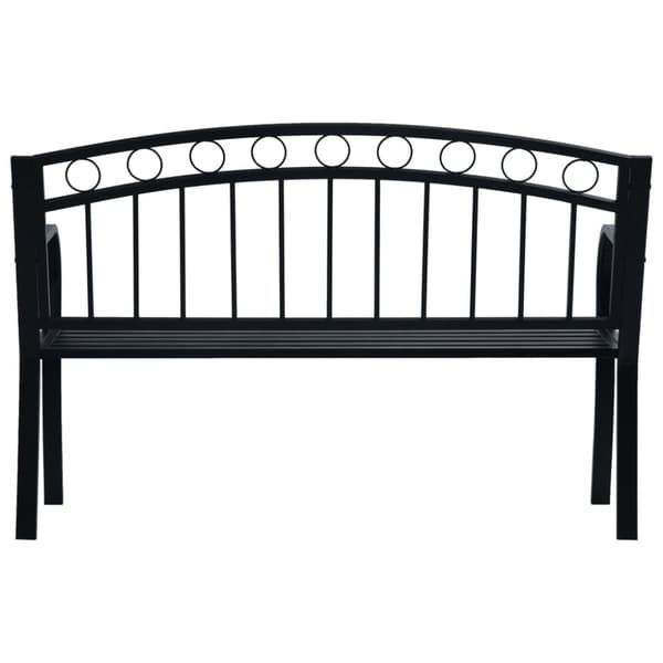 Trädgårdsbänkar - Living Trädgårdsbänk 125 cm svart stål