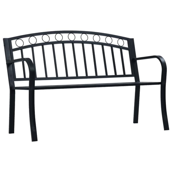 Trädgårdsbänkar - Living Trädgårdsbänk 125 cm svart stål
