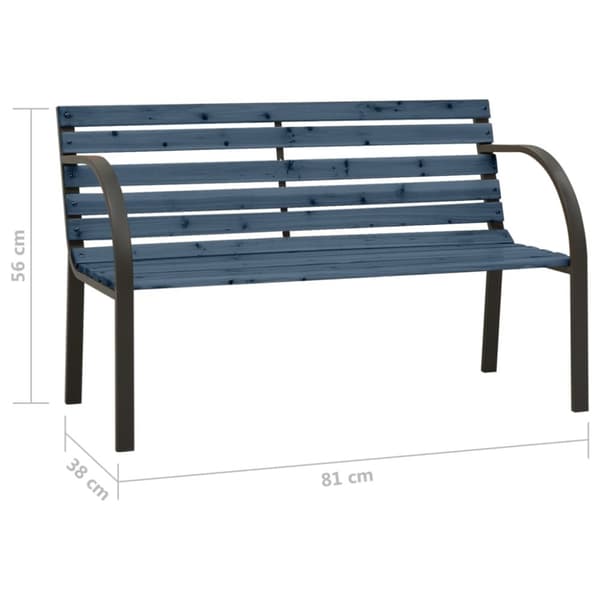 Havebænke - Living havebænk til børn 81 cm kinesisk grantræ grå