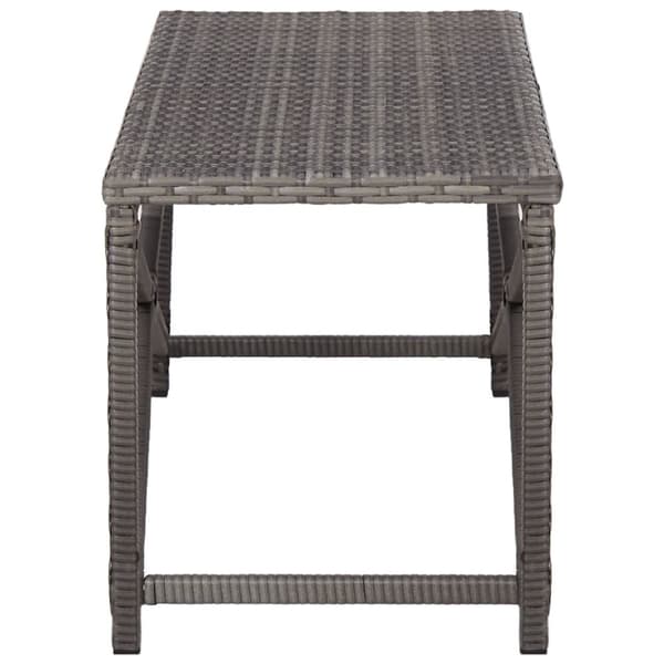 Havebænke - Living havebænk 120 cm polyrattan grå