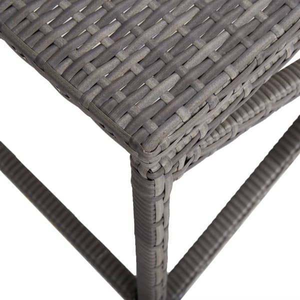 Havebænke - Living havebænk 120 cm polyrattan grå