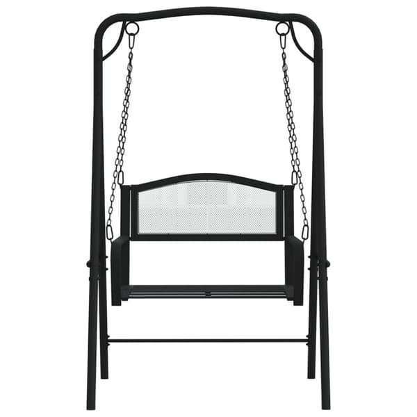 Puutarhapenkit - Living Keinupenkki 124 cm musta teräs