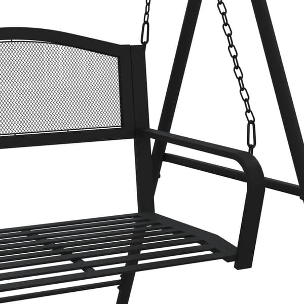 Puutarhapenkit - Living Keinupenkki 124 cm musta teräs