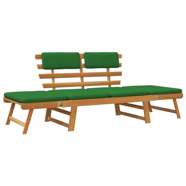 Puutarhapenkit - Living Puutarhapenkki tyynyillä 2-in-1 190 cm täysi akasiapuu