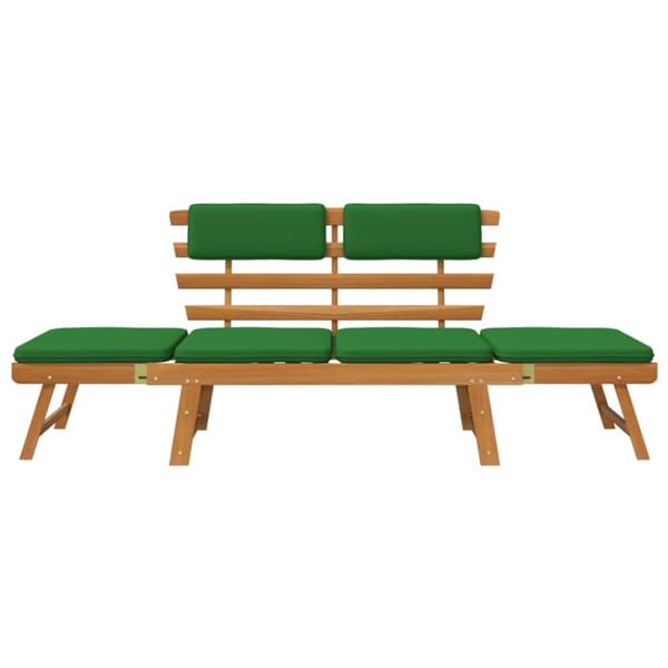 Puutarhapenkit - Living Puutarhapenkki tyynyillä 2-in-1 190 cm täysi akasiapuu