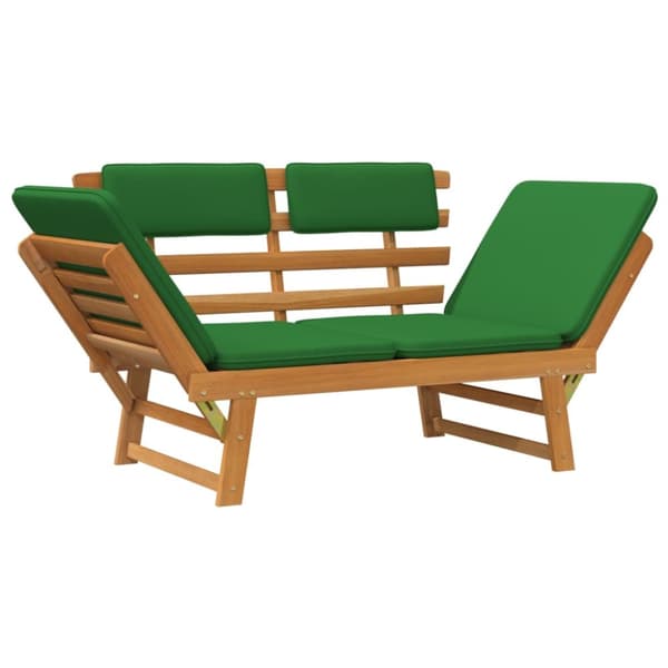 Puutarhapenkit - Living Puutarhapenkki tyynyillä 2-in-1 190 cm täysi akasiapuu